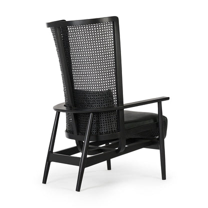 Union Home Wingman Lounge Chair - Black  - LVR00206