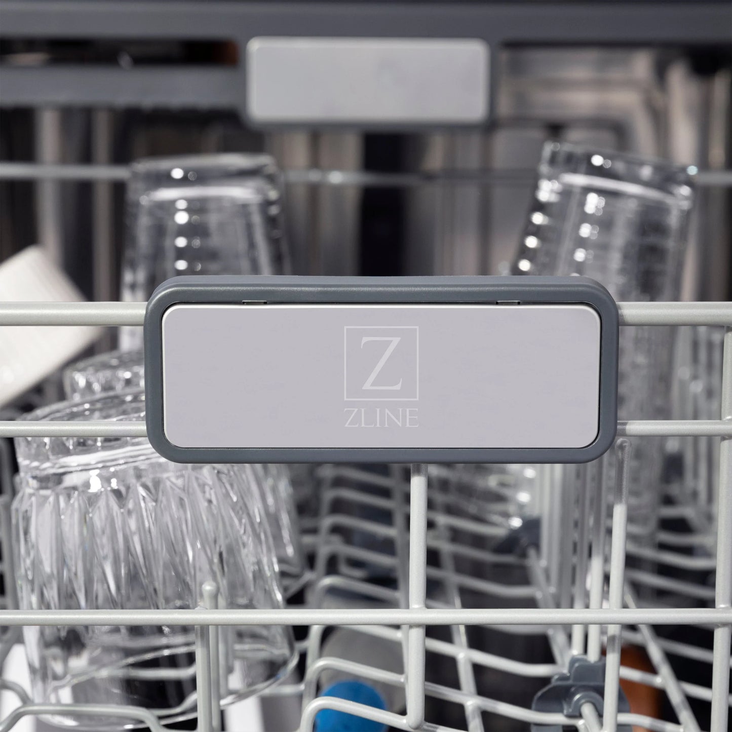 ZLINE 24-Inch Monument Series 3rd Rack Top Touch Control Dishwasher in Custom Panel Ready with Stainless Steel Tub, 45dBa (DWMT-24)