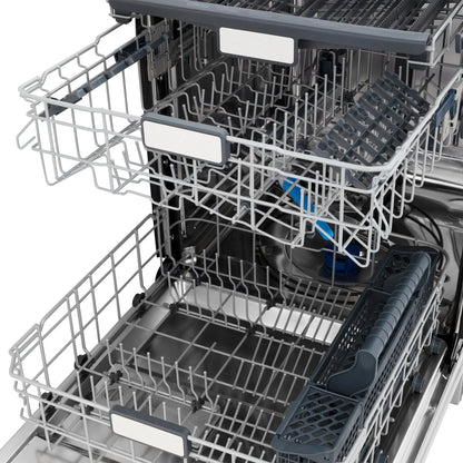 ZLINE 24-Inch Monument Series 3rd Rack Top Touch Control Dishwasher in Custom Panel Ready with Stainless Steel Tub, 45dBa (DWMT-24)