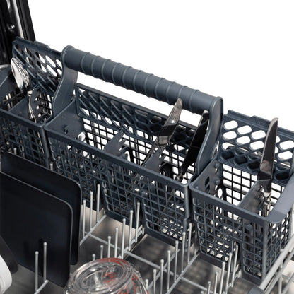 ZLINE 24-Inch Monument Series 3rd Rack Top Touch Control Dishwasher in Custom Panel Ready with Stainless Steel Tub, 45dBa (DWMT-24)