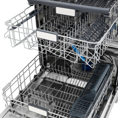 ZLINE 24-Inch Monument Series 3rd Rack Top Touch Control Dishwasher in Satin Stainless Steel with Stainless Steel Tub, 45dBa (DWMT-SN-24)