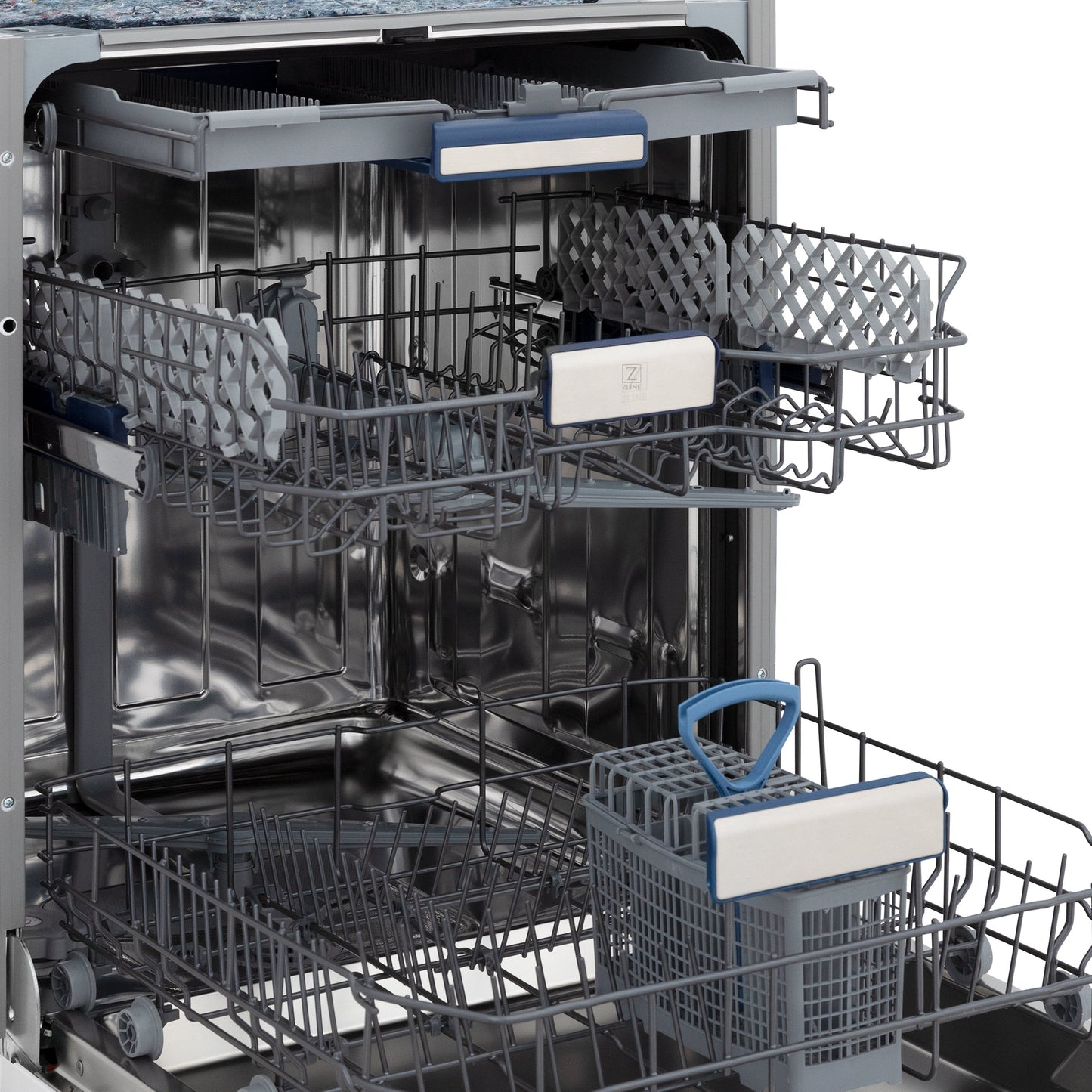 ZLINE 24 in. Top Control Tall Dishwasher is Custom Panel Ready with Champagne Bronze Handle,  - DWV-24-CB
