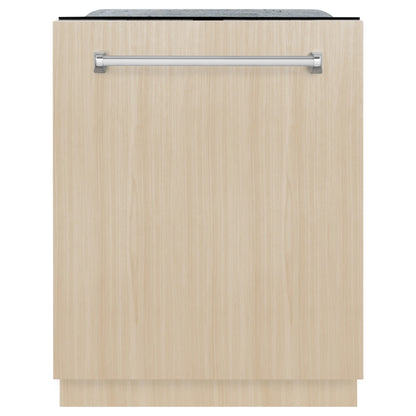 ZLINE 24-Inch Monument Series 3rd Rack Top Touch Control Dishwasher in Custom Panel Ready with Stainless Steel Tub, 45dBa (DWMT-24)