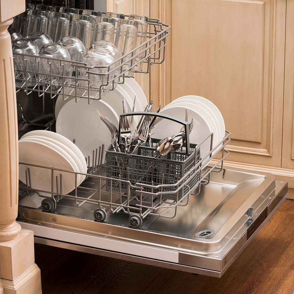 ZLINE 24-Inch Dishwasher in Satin Stainless Steel with Modern Handle (DW-SN-24)