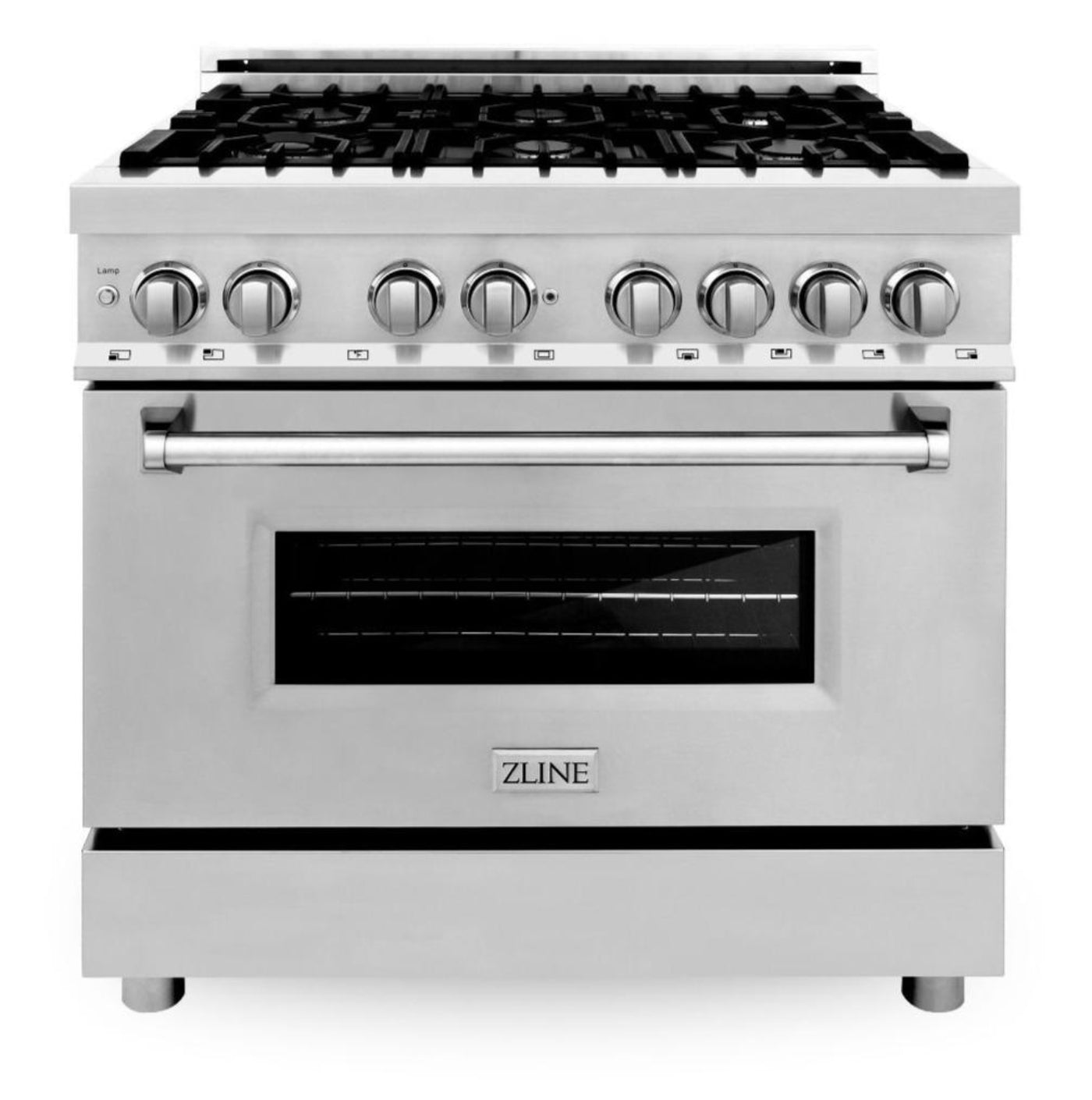 ZLINE Appliance Package - 36 in. Dual Fuel Range, Range Hood, Microwave Oven, Dishwasher, -  4KP-RARH36-MODWV