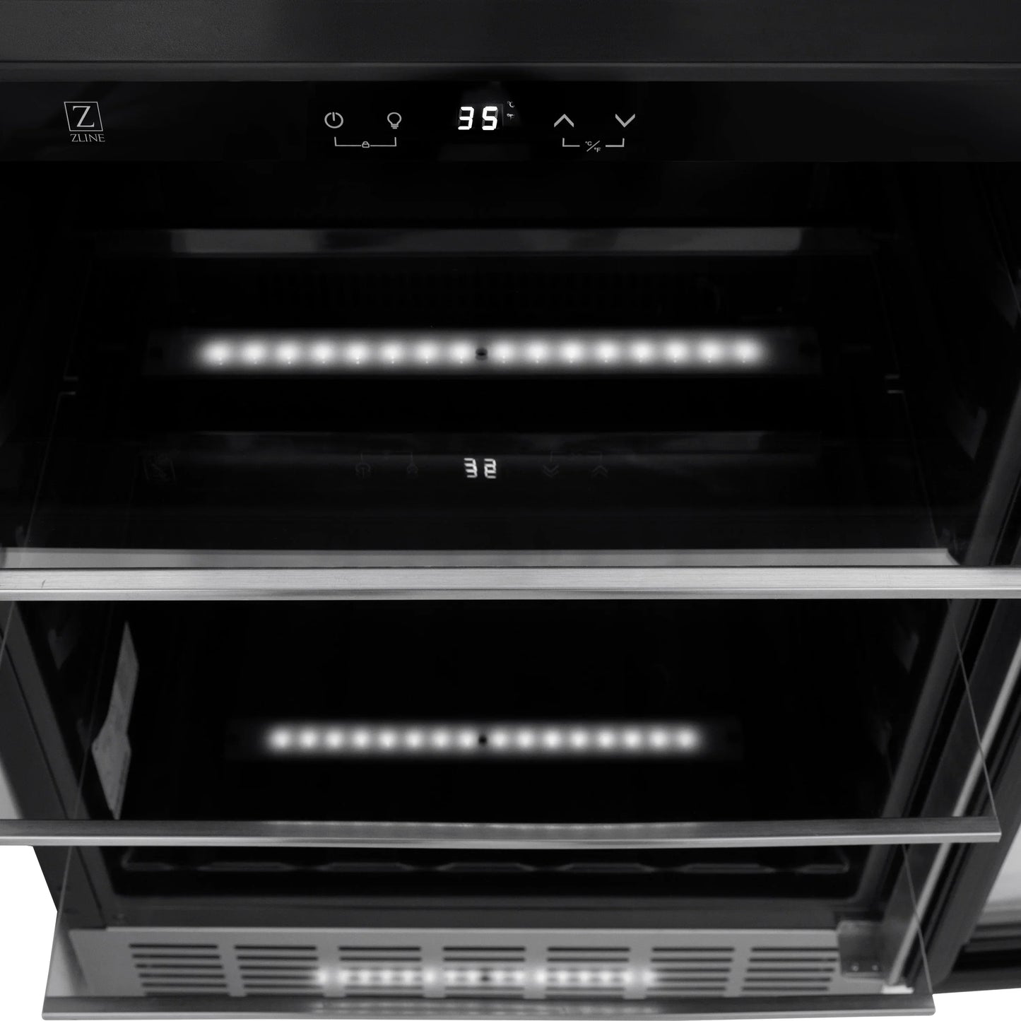 ZLINE 24" Monument 154 Can Beverage Fridge in Stainless Steel,  - RBV-US-24