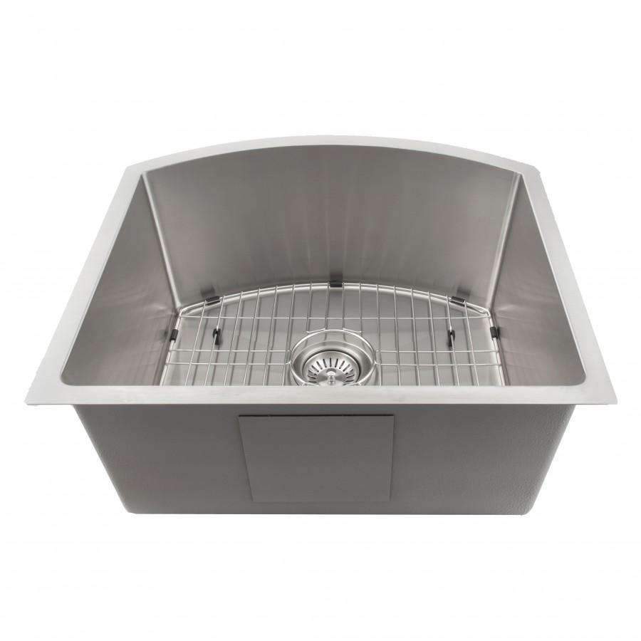 ZLINE 22-Inch Telluride Undermount Single Bowl Stainless Steel Kitchen Sink with Bottom Grid (SCS-22)