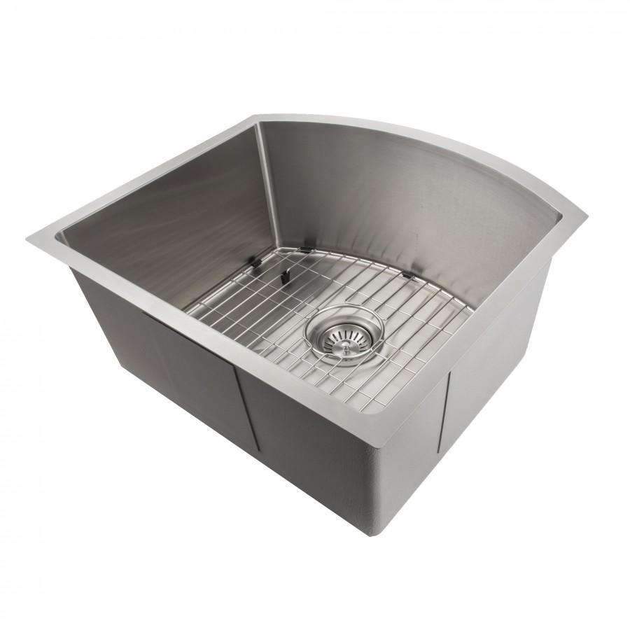 ZLINE 22-Inch Telluride Undermount Single Bowl Stainless Steel Kitchen Sink with Bottom Grid (SCS-22)