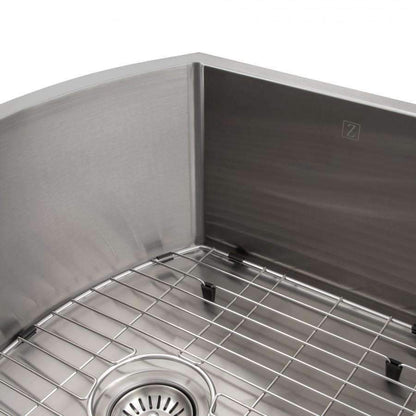 ZLINE 22-Inch Telluride Undermount Single Bowl Stainless Steel Kitchen Sink with Bottom Grid (SCS-22)