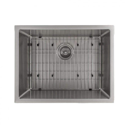 ZLINE 23-Inch Meribel Undermount Single Bowl Stainless Steel Kitchen Sink with Bottom Grid (SRS-23)