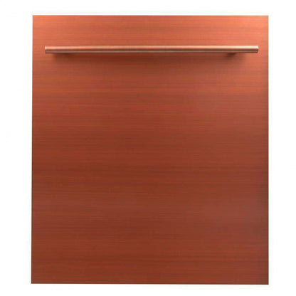 ZLINE 24-Inch Dishwasher in Copper Finish with Stainless Steel Tub and Modern Style Handle (DW-C-24)
