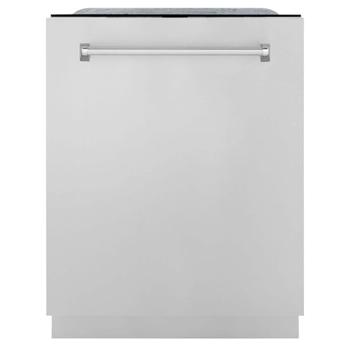 ZLINE 24-Inch Monument Series 3rd Rack Top Touch Control Dishwasher in Satin Stainless Steel with Stainless Steel Tub, 45dBa (DWMT-SN-24)