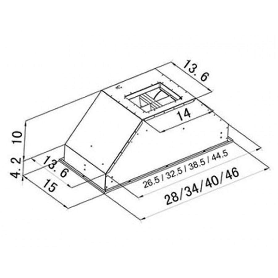 ZLINE 28-Inch Ducted Wall Mount Range Hood Insert in Stainless Steel (695-28)