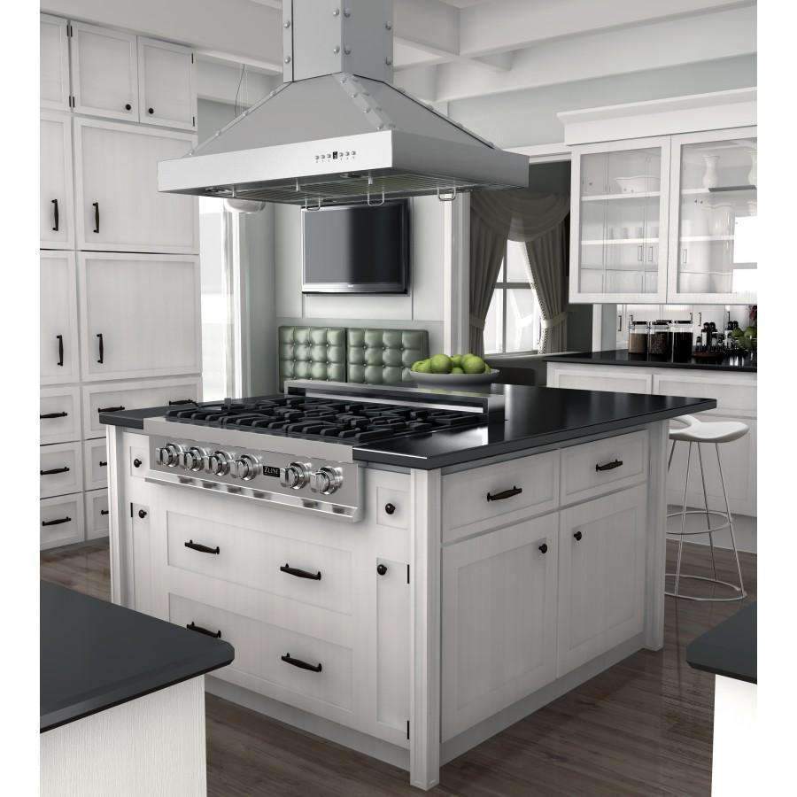 ZLINE 30-Inch Designer Series Stainless Island Range Hood (KB2i-4SSXS-30)