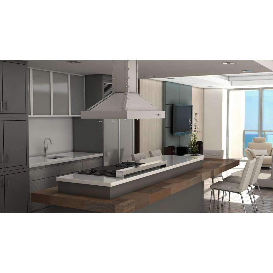 ZLINE 30-Inch Designer Series Stainless Island Range Hood (KB2i-4SSXS-30)