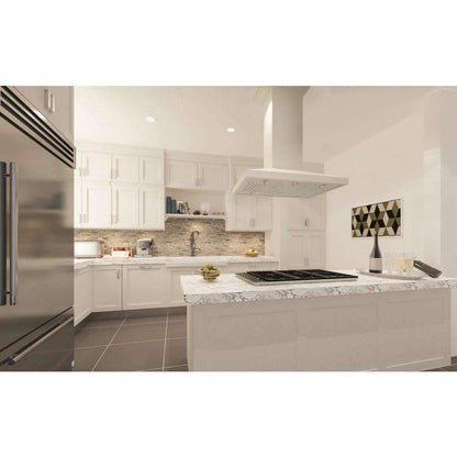 ZLINE 30-Inch Designer Series Wooden Island Range Hood with Crown Molding (KBiTT-30)