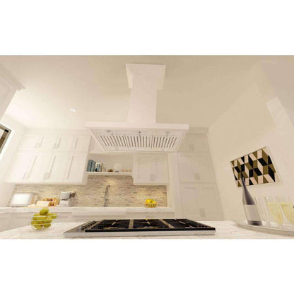 ZLINE 30-Inch Designer Series Wooden Island Range Hood with Crown Molding (KBiTT-30)