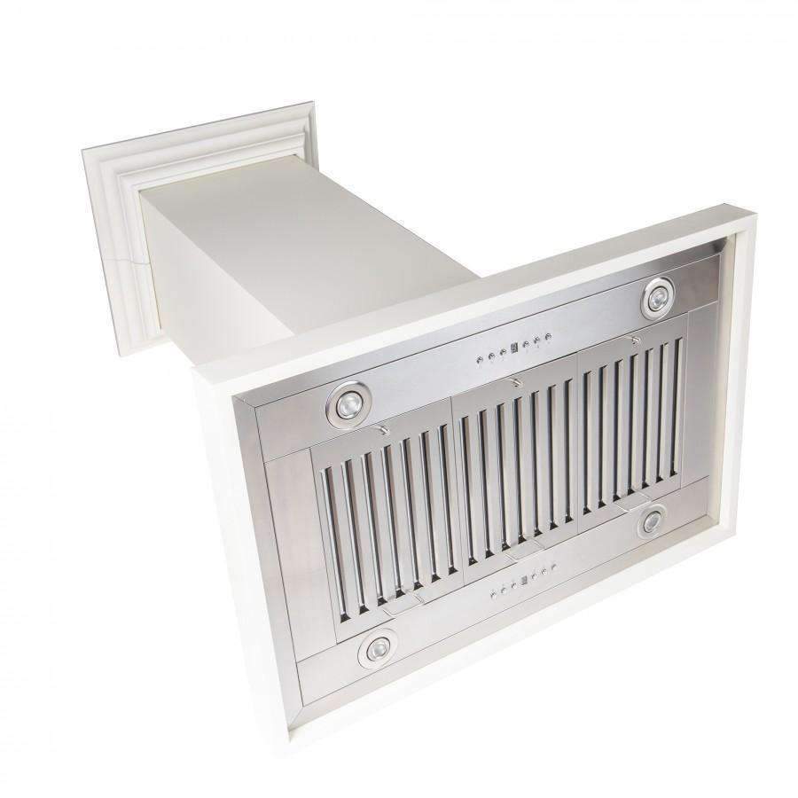 ZLINE 30-Inch Designer Series Wooden Island Range Hood with Crown Molding (KBiTT-30)