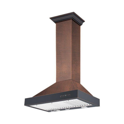 ZLINE 30 in. Hand-Hammered Copper Wall Range Hood, -  KB2-HBXXX-30