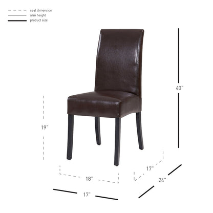 New Pacific Direct Valencia Bicast Leather Chair, (Set of 2) -  108239-01