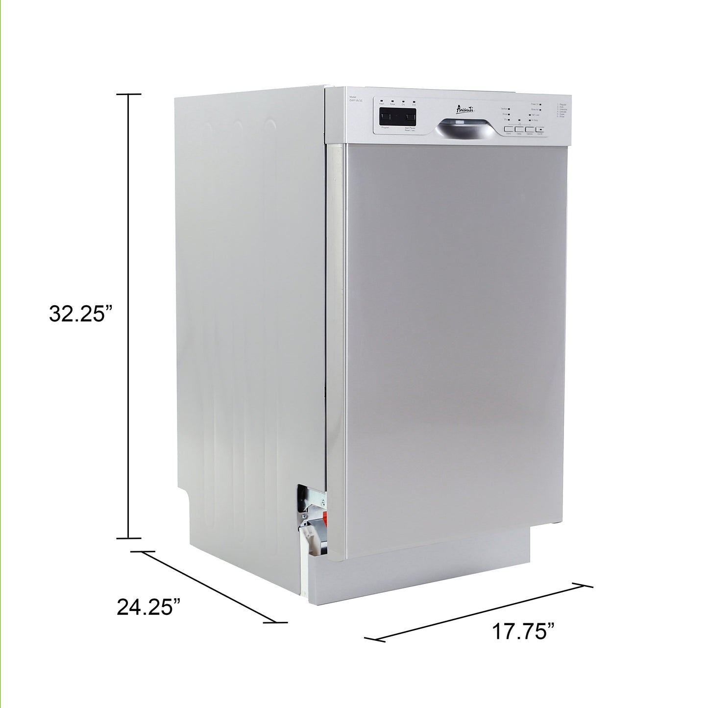 Avanti 18" Built In Dishwasher - DWF18V0W