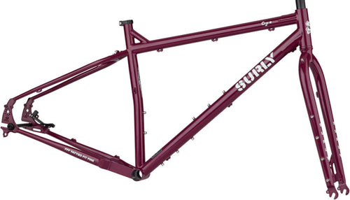 NEW Surly Ogre Adventure Bike Frameset - 29", Steel, Fermented Plum - 210000055729